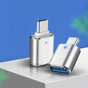 変換アダプター Type-C USB 3.0 コネクタ タイプC 充電 データ転送 アクセサリー パソコン PC スマートフォン 携帯 タブレット アンドロイド スマホ モバイル OTGアダプター PCアクセサリー シンプル 便利グッズ コンパクト 黒 銀色 金色