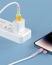 ケーブルプロテクター1組 充電ケーブル保護カバー Type-C Type-A USB 断線防止 Android スマホ キャップ付き