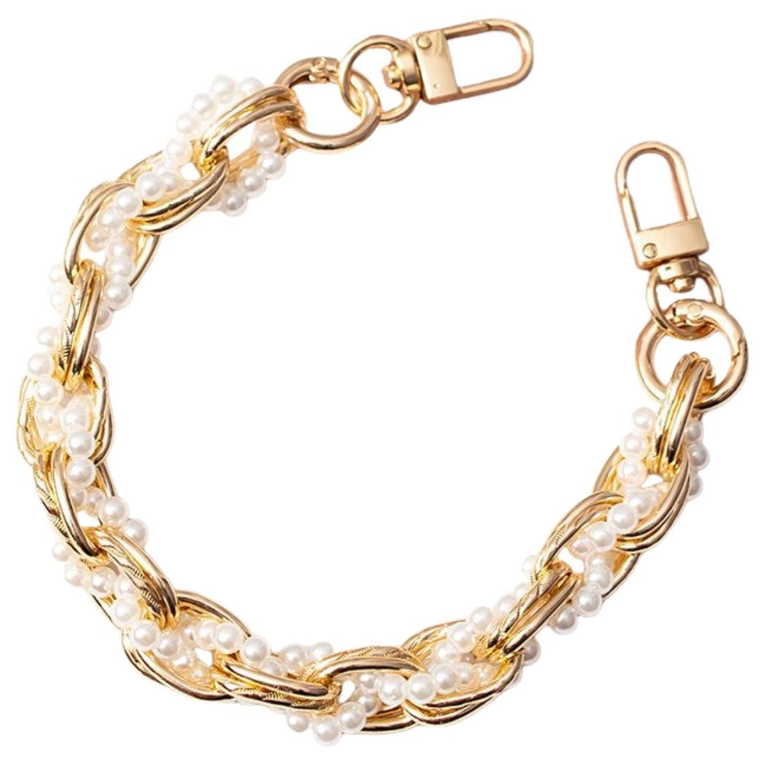 スマホストラップ レディース リストストラップ ハンドストラップ パール風 チェーン 手首用 手提げ 手持ち 落下防止 おしゃれ