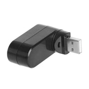 USBハブ USB2.0 3ポート 回転式 パソコン周辺機器 パソコンアクセサリー 薄型 コンパクト 拡張 PC 転送 充電 ブラック 黒