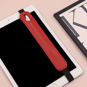 タッチペン用ケース バンド付きペンケース ペンホルダー Apple Pencil タッチペン ペン差し ゴムバンド レザー調 タブレットアクセサリー 収納 タブレット シンプル アップルペンシル スタイラス 傷防止 汚れ防止 保護 iPad プレゼント ギフト