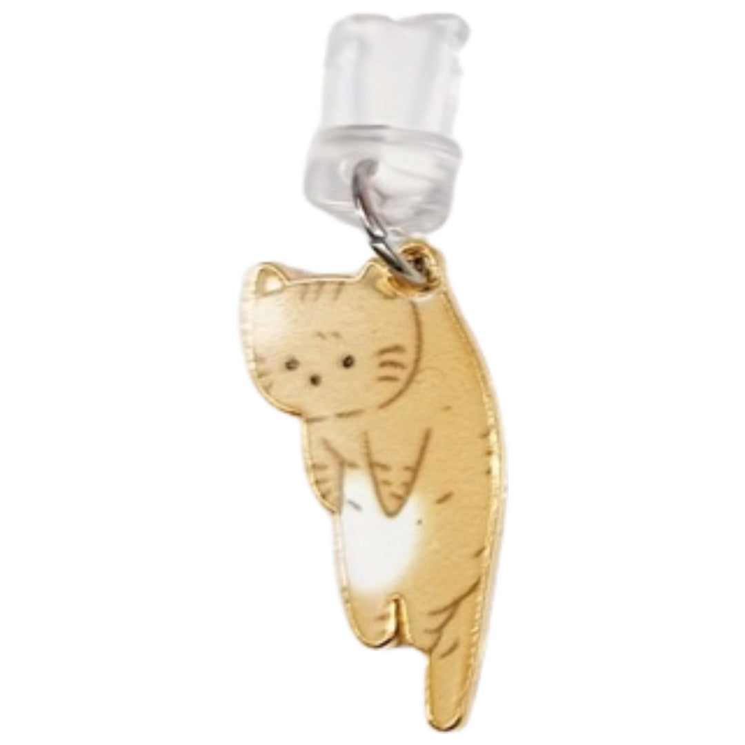 防塵キャップ 防塵カバー コネクタカバー 1個 単品 ネコ 猫 Type-C Lightning 保護キャップ 保護カバー 端子 防水 スマホ パソコン タブレット 携帯 充電口 iPhone用 スマートフォン PC 埃防止 塵防止 水滴防止 ソフト キャップ かわいい キュート おしゃれ