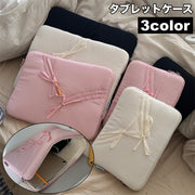 タブレットケース パソコンケース 保護ケース 保護カバー タブレット iPad用 ノートパソコン ファスナー リボン シンプル 可愛い