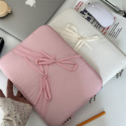 タブレットケース パソコンケース 保護ケース 保護カバー タブレット iPad用 ノートパソコン ファスナー リボン シンプル 可愛い