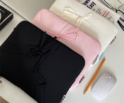 タブレットケース パソコンケース 保護ケース 保護カバー タブレット iPad用 ノートパソコン ファスナー リボン シンプル 可愛い
