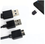 USBケーブル 1m microB Y字ケーブル USB3.0 二股 ダブル給電 電源ケーブル マイクロUSB PC周辺機器 外付け HDD SSD 電力不足解消