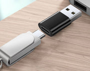 変換アダプター USB3.0 USB-A オス to USB-C Type-C メス OTG 充電 高速データ転送 200MB/s