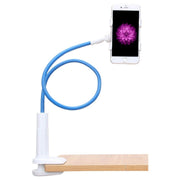 スマホスタンド スマホクリップ スマホホルダー スマホ用アーム スマホアクセサリー 曲がる 伸びる 調節可 卓上 机 テーブル ベッド 携帯スタンド スマートフォンスタンド クリップ式 滑り止め 固定 挟む おしゃれ かわいい コンパクト 持ち運び 白 ピンク 青 紫 黒 赤 黄