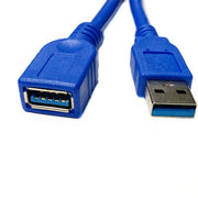USB3.0 延長ケーブル 延長コード TYPE-A オス メス 電源コード 充電 給電 高速データ転送 5.0Gbps 黒 青