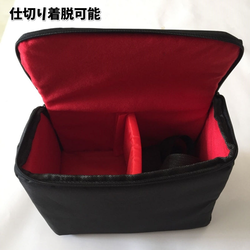 カメラバッグ カメラケース 一眼レフ ショルダーバッグ 仕切り付き 持ち手付き 商品画像2