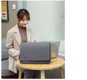 ノートパソコンケース PCケース タブレットケース 保護ケース ポケット付き 裏起毛 スナップボタン パソコンバッグ PCバッグ 収納 小物入れ 持ち運び 防塵 汚れ防止 ビジネス 通勤 通学