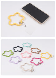 スマホストラップ スマホ用リストストラップ 挟むだけ 挟むタイプ プレート スター 星 スマホアクセサリー スマホ周辺雑貨 チャーム カジュアル ポップ かわいい キュート おしゃれ ペアルック お揃い