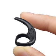 イヤーフック 両耳用 1対 シリコン イヤホン 落下防止 イヤフォン イヤホンホルダー イヤホン用アクセサリー やわらかい ブラック クリア ホワイト シンプル おしゃれ