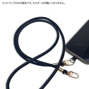 スマホネックストラップ ショルダーストラップ スマートフォン 首掛け 肩ひも 肩掛け 斜め掛け フック レザー調 シンプル レディース メンズ スマホアクセサリー