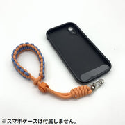 スマホストラップ ハンドストラップ リストストラップ ストラップホルダー付き ケースに挟むだけ 落下防止 手首 太丸紐 カラビナ