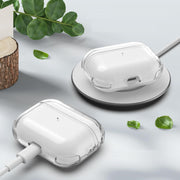 AirPods Pro Apple エアーポッズ Pro2 Pro 3 ケース 4 第三世代 ケース カバー ストラップ付き リングカラビナ付き 耐衝撃 イヤホン収納 キズ防止 落下防止 誘電可能 保護 シンプル クリアカラー 透明 かわいい お洒落