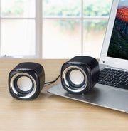 PCスピーカー コンパクトスピーカー スピーカー 有線 USB接続 USB給電 小型 パソコン コンパクト ダブル おしゃれ かわいい