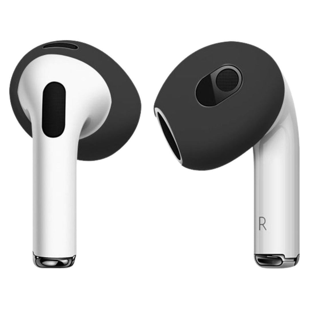 AirPods用イヤホンカバー 1ペア 2個セット 第4世代 第3世代 イヤーピース イヤーキャップ シリコン エアーポッズ 滑り止め 落下防止 防汚 汚れ防止 便利 付けたまま充電
