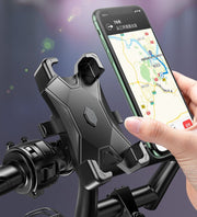 スマホホルダー 携帯ホルダー マウント スタンド 自転車 ロードバイク オートバイ バー固定 落下防止 360度回転 クリップ式