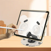タブレットスタンド スマホスタンド タブレット用アクセサリー 卓上 折りたたみ 持ち運び 携帯 かわいい パンダ クリア