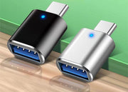 変換アダプター USB3.0 USB-A メス to USB-C Type-C オス OTG 充電 高速データ転送 携帯 持ち運び