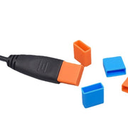USBキャップ 同色2個セット Type-A コネクタカバー 先端キャップ フタ 蓋 汚れ防止 防塵 シンプル カラバリ豊富 USBメモリ USBケーブル 充電ケーブル