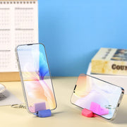 スマホスタンド キーホルダー キーチェーン 持ち歩き スマホ用アクセサリー コンパクトミニ 軽量 小型 縦置き 横置き かわいい おしゃれ