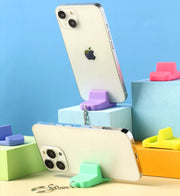 スマホスタンド キーホルダー キーチェーン 持ち歩き スマホ用アクセサリー コンパクトミニ 軽量 小型 縦置き 横置き かわいい おしゃれ