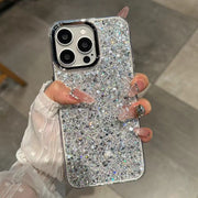 iPhone用ケース カバー スマホケース 耐衝撃 背面保護 ラメ キラキラ 17 16 15 14 13 ProMax Air plus