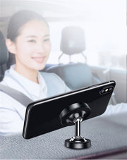 スマホホルダー 車載用 マグネット式 回転 角度調整 コンパクト ナビ カー用品