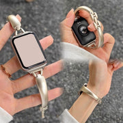 腕時計ベルト スマートウォッチ用 AppleWatch用 交換バンド レディース メンズ メタル ブレスレット シンプル series 11 10 9 8 SE用 42mm 46mm 付け替え 着せ替え