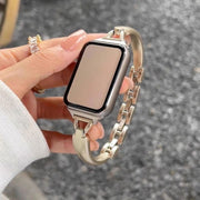 腕時計ベルト スマートウォッチ用 AppleWatch用 交換バンド レディース メンズ メタル ブレスレット シンプル series 11 10 9 8 SE用 42mm 46mm 付け替え 着せ替え
