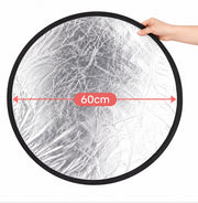 レフ板 折りたたみ式 カメラアクセサリー 円形 多面 2in1 5in1選択可 30cm 60cm 80cm 110cm 撮影用補光 屋内 屋外 人物 小物撮影