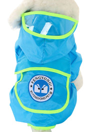 犬用レインコート ペット服 小型犬 中型犬 ポンチョ 雨具 雨合羽 ペットウェア 梅雨対策 散歩 お出掛け ペット用品 レイングッズ 雨カッパ 帽子付き 着せやすい かわいい オシャレ ポケット付き XS S M L XL 2XL