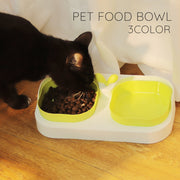 ペット用フードボウル 猫用 犬用 食器 ペットグッズ ペット用品 ネコ イヌ エサ入れ 水入れ 餌入れ ウォーターボウル お皿 小型犬 無地 単色 シンプル 2連タイプ