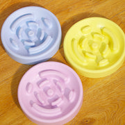 ペット用食器 フードボウル ペットボウル エサ入れ 餌入れ 犬 イヌ 猫 ネコ 傾斜 凹凸 プラスチック シンプル 丸型 ラウンド 早食い防止