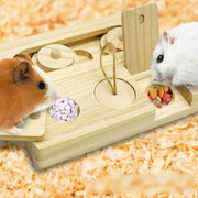 小動物用給餌器 フォージングトイ ハムスター用給餌器 エサ入れ 餌入れ 木製 おもちゃ ペット ハムスター リス モモンガ チンチラ ウサギ 鳥 小鳥 インコ 小動物 ケージ 遊び道具