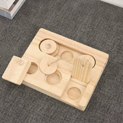 小動物用給餌器 フォージングトイ ハムスター用給餌器 エサ入れ 餌入れ 木製 おもちゃ ペット ハムスター リス モモンガ チンチラ ウサギ 鳥 小鳥 インコ 小動物 ケージ 遊び道具