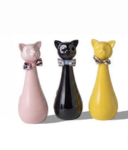 猫型骨壺 ペット用骨壺 ペット供養用 ペット用仏具 陶器メモリアルポット 骨壺 遺骨入れ メモリアルポット ペット供養 遺骨壺 550ml ネコ 猫 おしゃれ シンプル リボン かわいい 遺品入れ