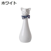 猫型骨壺 ペット用骨壺 ペット供養用 ペット用仏具 陶器メモリアルポット 骨壺 遺骨入れ メモリアルポット ペット供養 遺骨壺 550ml ネコ 猫 おしゃれ シンプル リボン かわいい 遺品入れ