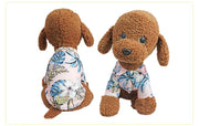 ペットウェア ドッグウェア 犬服 猫服 アロハシャツ 袖あり 襟付き 前開き スナップボタン ペット用品 犬の服 猫の服 キャットウェア 犬用 猫用 散歩 汚れ対策 ペットグッズ 外出 お出掛け イヌ用 いぬ用 ネコ用 ねこ用