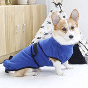 バスローブ ガウン ペット用品 Lサイズ XLサイズ 中型犬 大型犬 わんちゃん用 犬用 ペットタオル 犬用タオル シャワー お風呂 水浴び 散歩