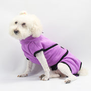 バスローブ ガウン ペット用品 Lサイズ XLサイズ 中型犬 大型犬 わんちゃん用 犬用 ペットタオル 犬用タオル シャワー お風呂 水浴び 散歩