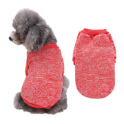 ドッグウェア ペットウェア 犬服 猫服 小型犬 ペット服 トレーナー キャットウエア 裏起毛 袖あり プルオーバー 丸首 お散歩 お出掛け 防寒 杢調 シンプル 無地 単色 ペット用品 いぬ イヌ ねこ ネコ