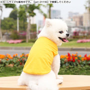 ドッグウェア タンクトップ 大型犬 ペット用品 犬の服 洋服 無地 シンプル 単色 ノースリーブ 袖なし カットソー お散歩 イヌ ドッググッズ ブラック イエロー レッド ピンク グレー