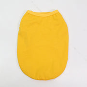 ドッグウェア タンクトップ 大型犬 ペット用品 犬の服 洋服 無地 シンプル 単色 ノースリーブ 袖なし カットソー お散歩 イヌ ドッググッズ ブラック イエロー レッド ピンク グレー