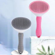 スリッカーブラシ ペットコーム 抜け毛 ムダ毛 毛玉取り ペットブラシ 犬 猫 ペット用品 お手入れ ブラッシング グルーミング ワンプッシュ 抜け毛除去 ペットお手入れ