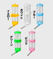 自動給水器 水飲み器 ウォーターボトル 125ml ペット用品 小動物 ハムスター ウサギ 犬 猫 ケージ取り付け 水漏れ防止