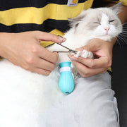 猫用足カバー ペット用品 猫靴 手袋 爪カバー シリコン 爪切り 病院 お風呂 爪保護 便利 簡単 緑 ピンク