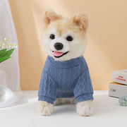 犬用セーター イヌ用 ペット用 犬服 小型犬 中型犬 猫 ネコ ペット服 ペットウェア ドッグウェア 秋 冬 春 ニット トップス プルオーバー 長袖 丸首 ラウンドネック 背中タグ ロゴ ハート ピンク ブラック ブルー シンプル カジュアル 可愛い キュート